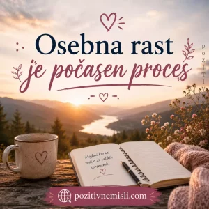 Osebna rast je počasen proces